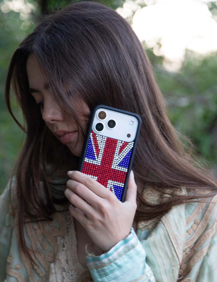 Supporting Image 05 Rhinestone iPhone Case | Union Jack