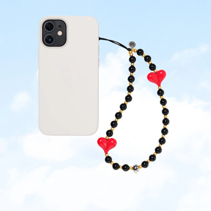 Lucky Heart Wristlet Phone Strap