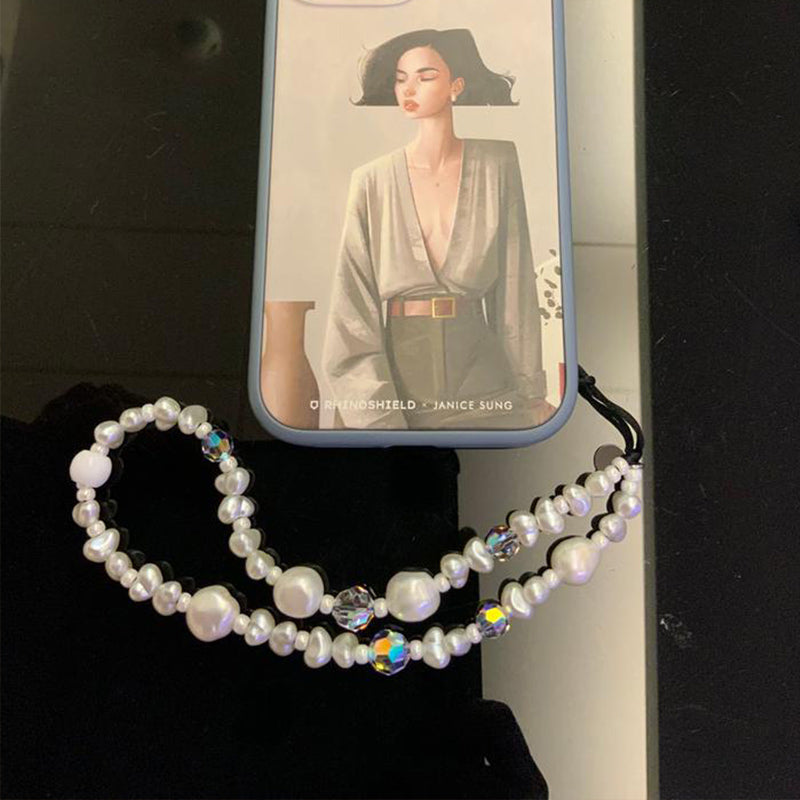 Venus Pearl Trap Wristlet Phone Strap