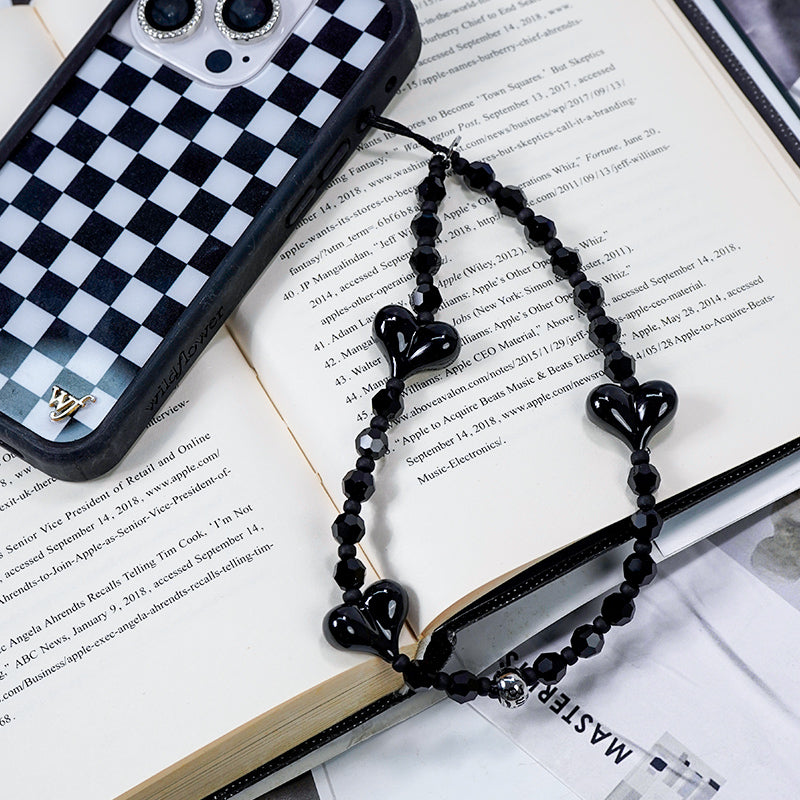 Midnight Shimmer Wristlet Phone Strap