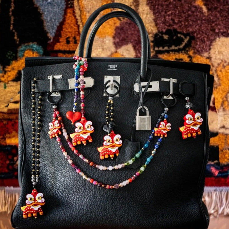 Lion Dance Keychain