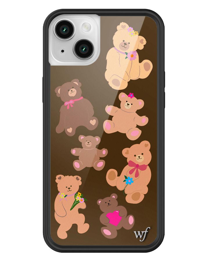 Wildflower Cases - Bear-y Cute Case, Compatible with iPhone 16/15/14 | Teddy Bears, Brown, Pink, Gift, Cute, Trendy - Protective Black Bumper, 4ft Drop Test Certified, Women Owned Small Business Sweekli Wildflower Cases - Bear-y Cute Case, Compatible with iPhone 16/15/14 | Teddy Bears, Brown, Pink, Gift, Cute, Trendy - Protective Black Bumper, 4ft Drop Test Certified, Women Owned Small Business Sweekli