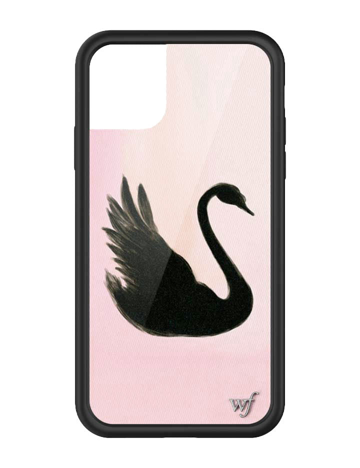 Wildflower iPhone case 11 Black Swan Pink Cute