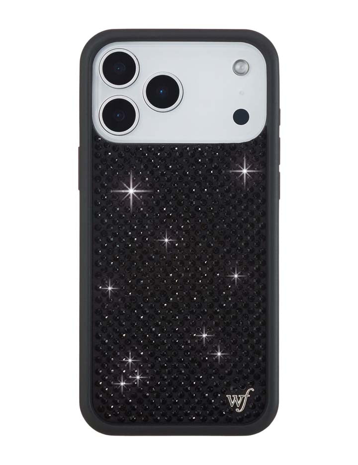 Rhinestone-Black iPhone Case