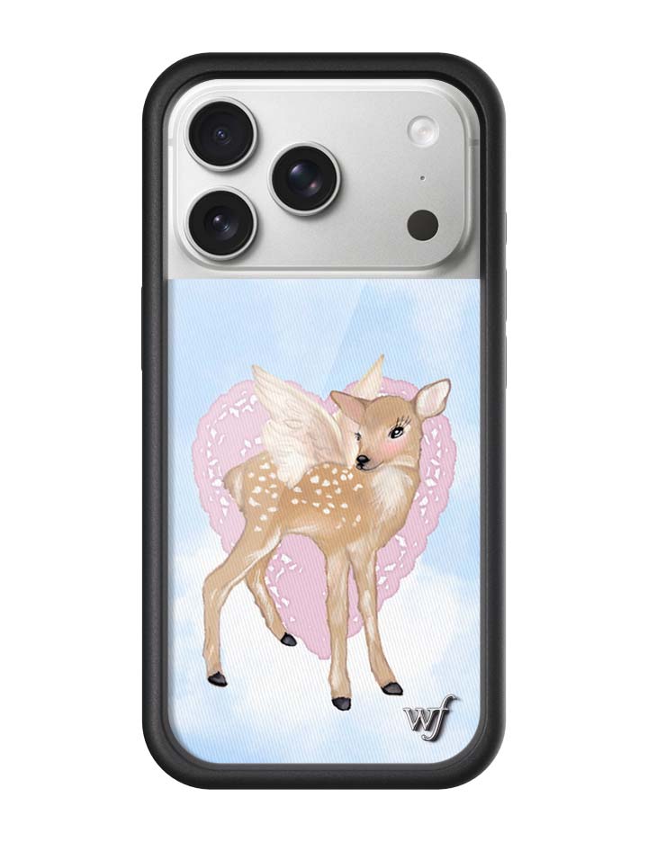 Wildflower Cases - Fawn Angel Case, Compatible with Apple iPhone 16/15/14/13 | Blue, Pink, Fawn, Coquette, Lace, Trendy - Protective Black Bumper, 4ft Drop Test Certified, Women Owned Small Business Sweekli Wildflower Cases - Fawn Angel Case, Compatible with Apple iPhone 16/15/14/13 | Blue, Pink, Fawn, Coquette, Lace, Trendy - Protective Black Bumper, 4ft Drop Test Certified, Women Owned Small Business Sweekli