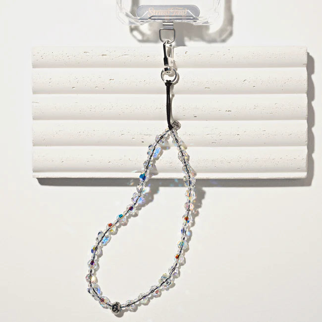 Flutter Drip Crystal Wristlet Phone Strap