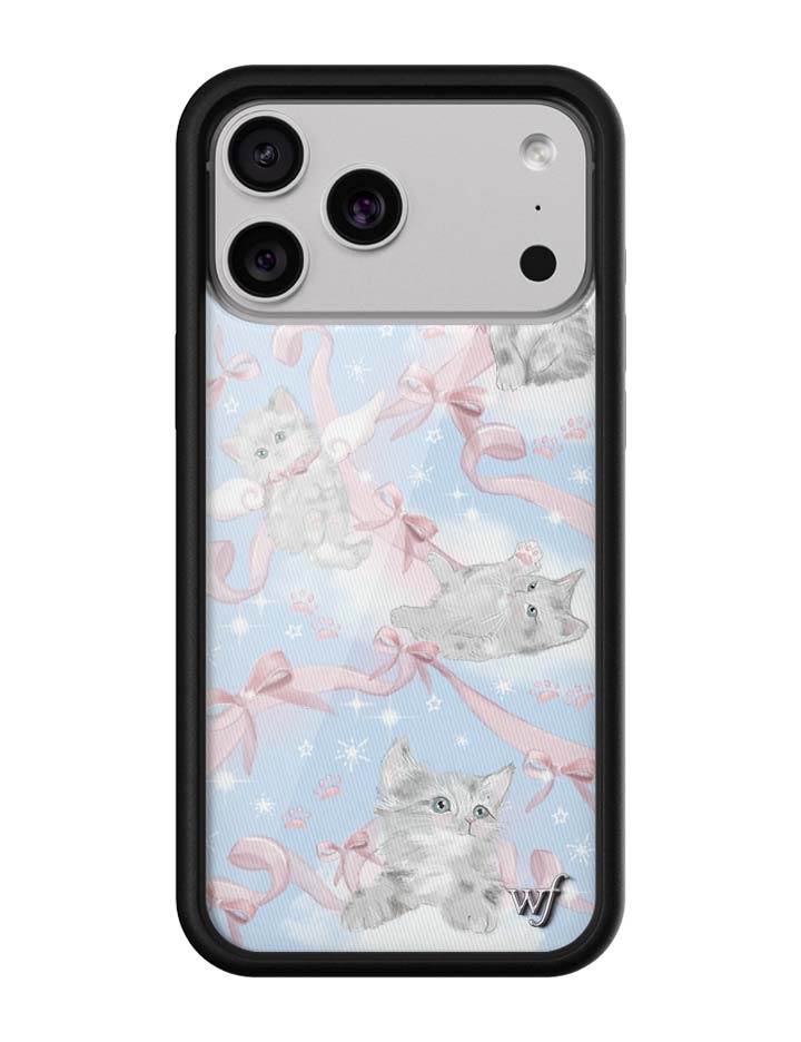 Wildflower Cases - Kitten Around Case, Compatible with Apple iPhone 16/15/14/13/12 | Blue, Pink, Animals, Kittens, Trendy - Protective Black Bumper, 4ft Drop Test Certified, Women Owned Small Business Sweekli Wildflower Cases - Kitten Around Case, Compatible with Apple iPhone 16/15/14/13/12 | Blue, Pink, Animals, Kittens, Trendy - Protective Black Bumper, 4ft Drop Test Certified, Women Owned Small Business Sweekli