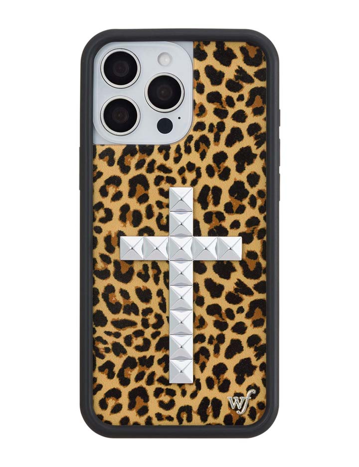 Wildflower iPhone case 16 Pro Max Stud Camo Meow Leopard Cute