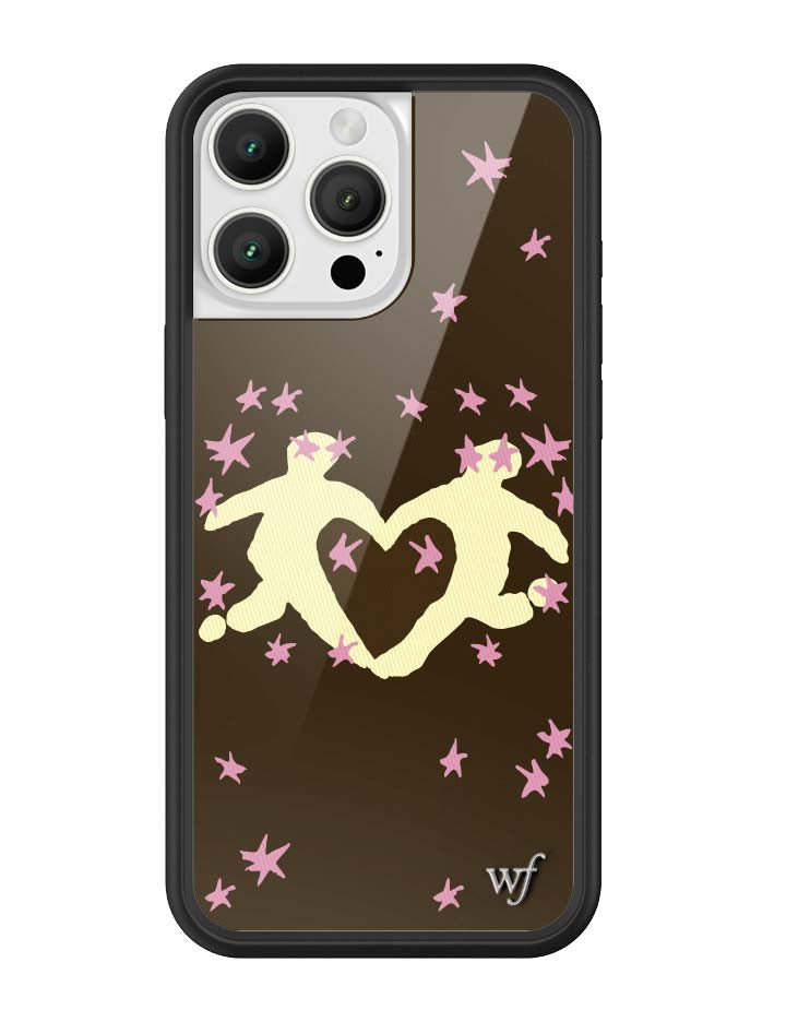 Wildflower iPhone case 16 Pro Max Slushy Noobz Soulmates Brown Heart Cute