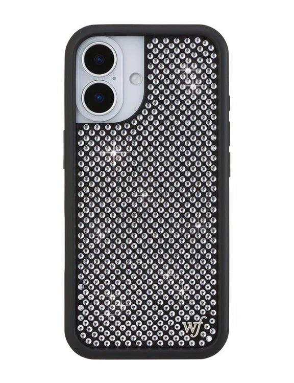 Rhinestone-White iPhone Case