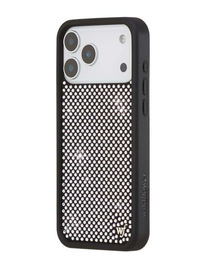 Rhinestone-White iPhone Case
