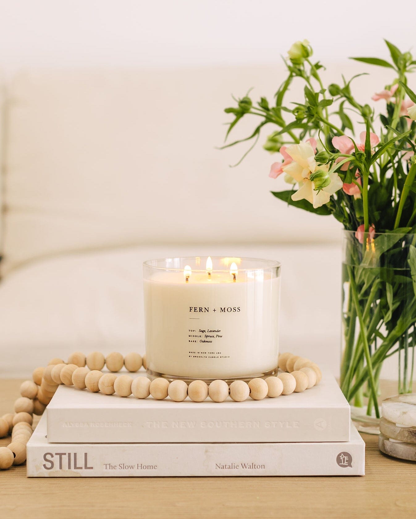 Fern + Moss XL 3-Wick Candle Maximalist Brooklyn Candle Studio