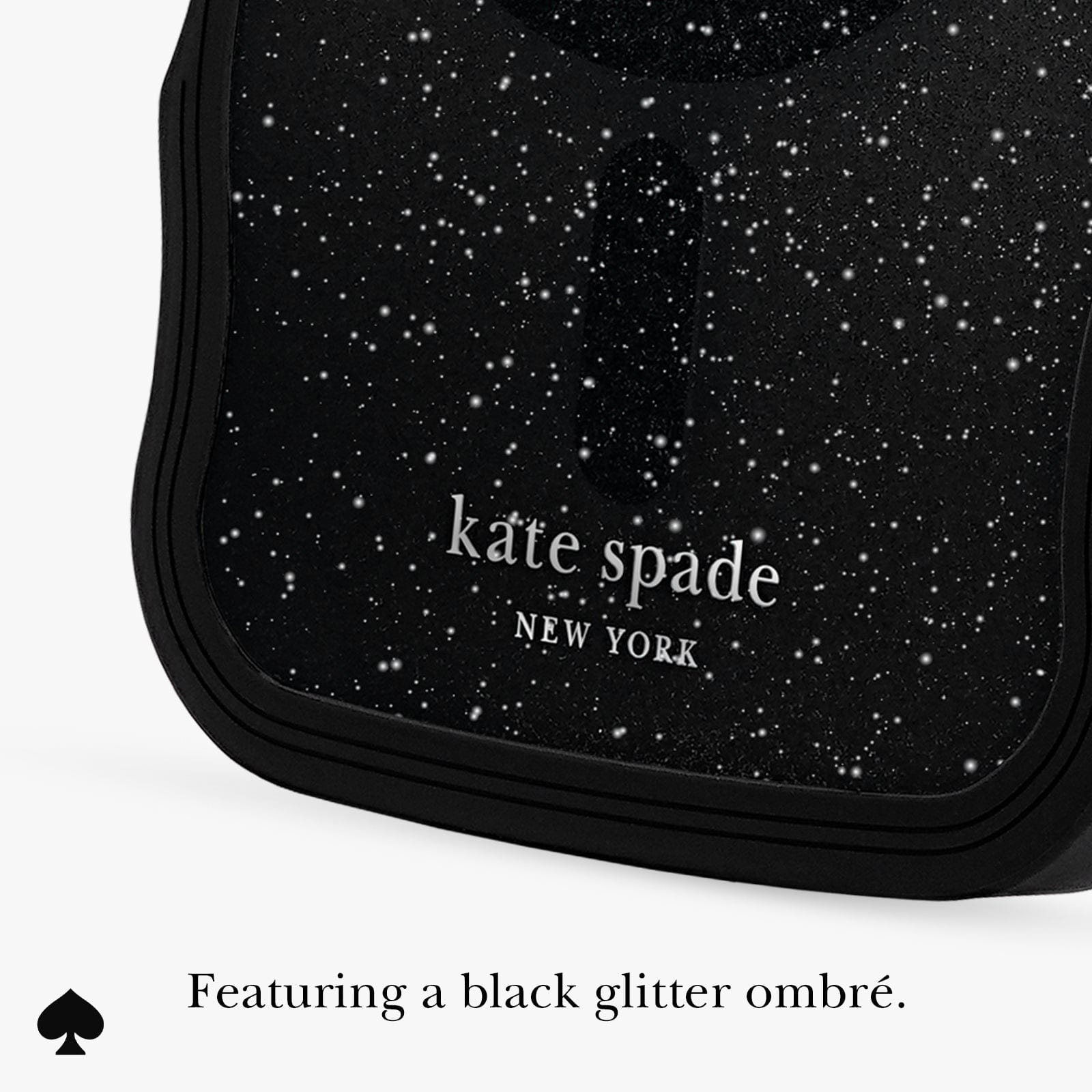Featuring a black glitter ombre