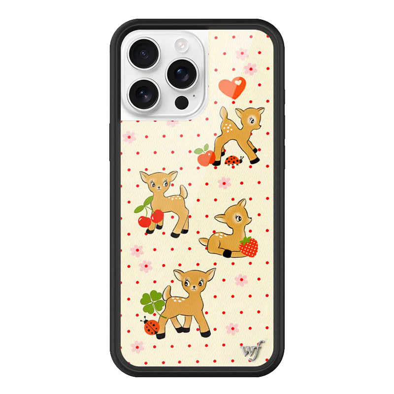 Wildflower Cases - Oh Deer, Compatible with Apple iPhone 16 | Animals Fruit Floral Dainty Aesthetic Cute Trendy - Protective Black Bumper, 4ft Drop Test Certified, Women Owned Small Business Sweekli Wildflower Cases - Oh Deer, Compatible with Apple iPhone 16 | Animals Fruit Floral Dainty Aesthetic Cute Trendy - Protective Black Bumper, 4ft Drop Test Certified, Women Owned Small Business Sweekli