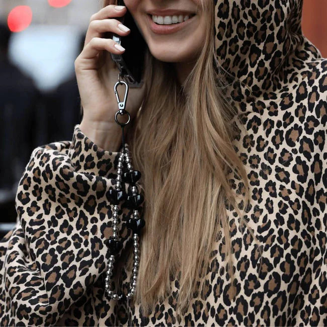 Steel My Heart Midnight Wristlet Phone Strap