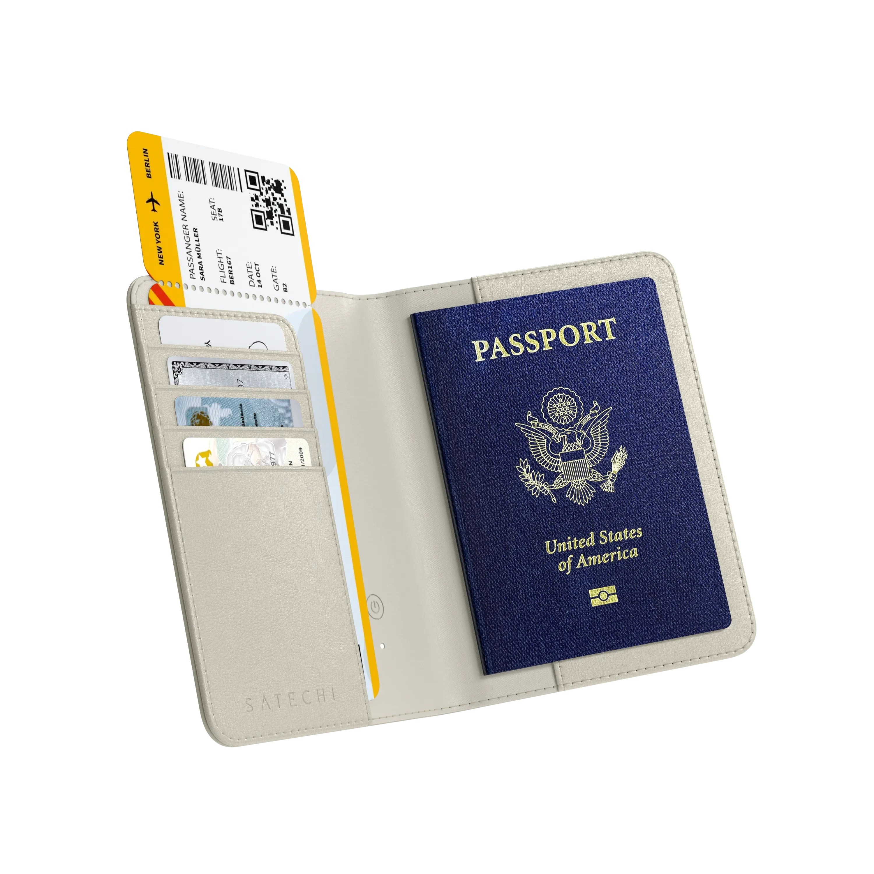 Vegan-Leather FindAll Passport Cover