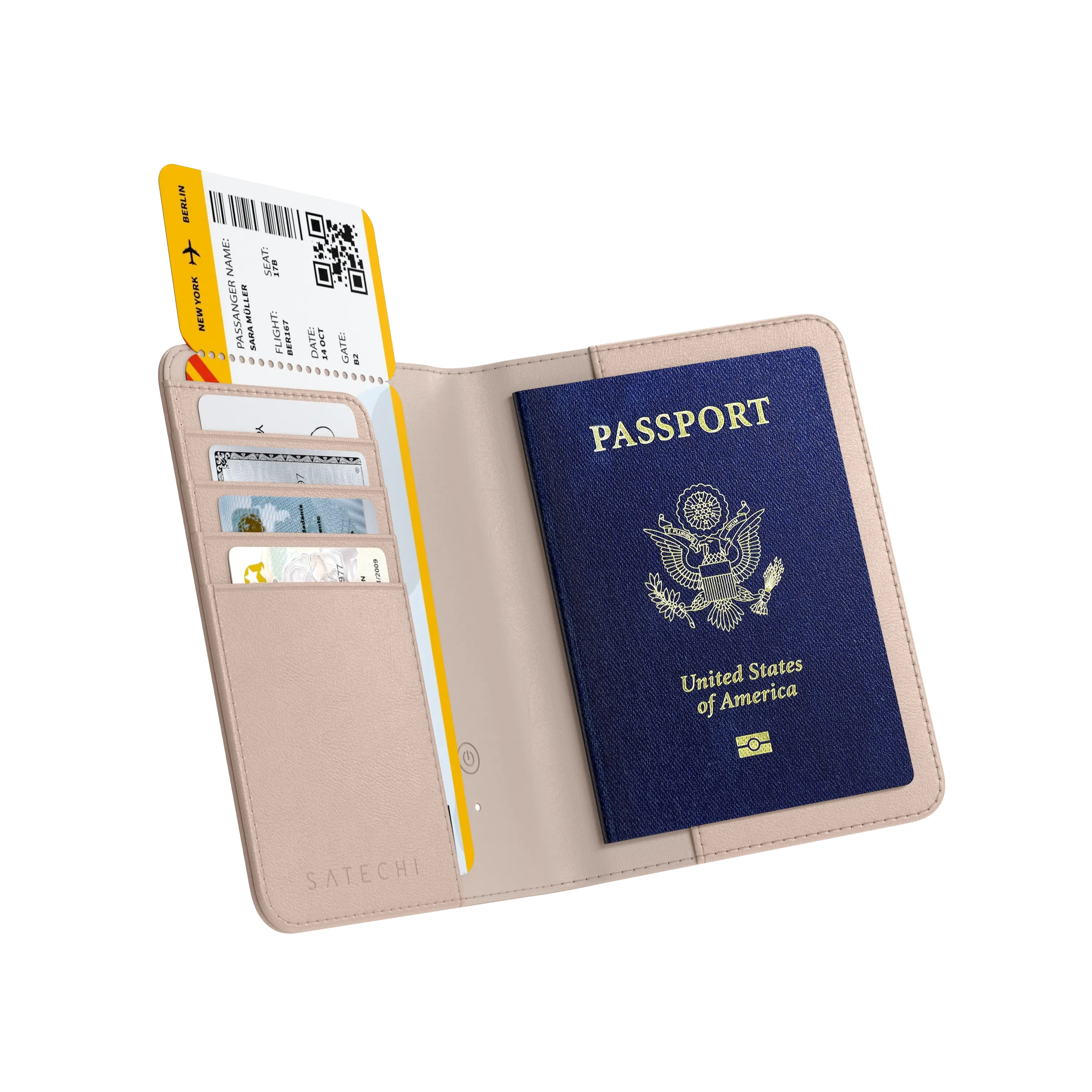Vegan-Leather FindAll Passport Cover