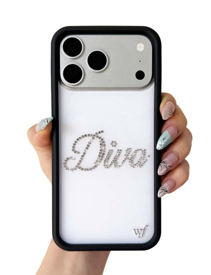 Hand Pic Image 01 Frankies Bikinis Rhinestone Diva iPhone Case