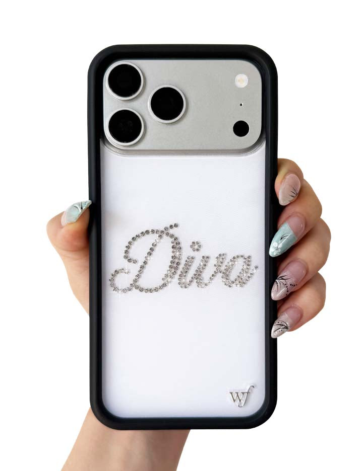Hand Pic Image 01 Frankies Bikinis Rhinestone Diva iPhone Case