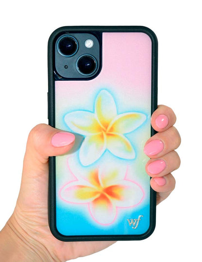粉彩雞蛋花 iPhone 手機殼