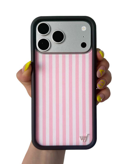 Hand Pic Image 01 Pink Stripes iPhone Case