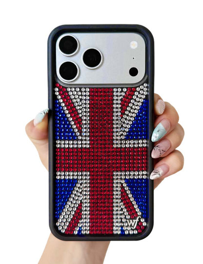 Hand Pic Image 01 Rhinestone iPhone Case | Union Jack