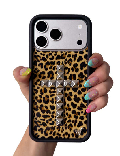 Hand Pic Image 01 Stud Cross Meow iPhone Case
