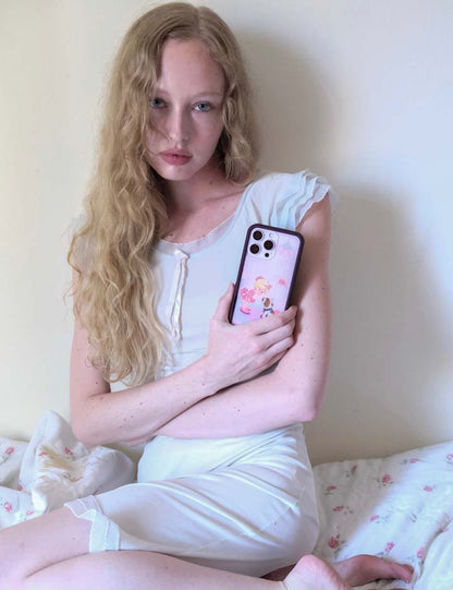 Lifestyle Image 02 Precious Moments Ballerina Bulldog iPhone Case