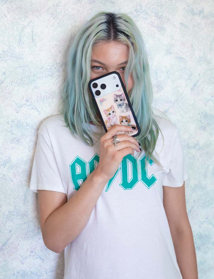 Lifestyle Image 02 Vintage Kittens iPhone Case