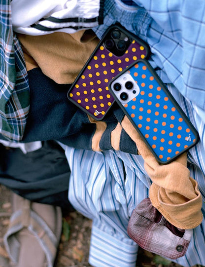 Polka Dot | Blue and Orange iPhone Case