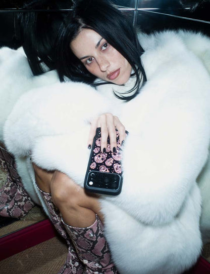 Supporting Image 04 Better Half with Stas and Vic Rhinestone Skull Black and Pink iPhone Case