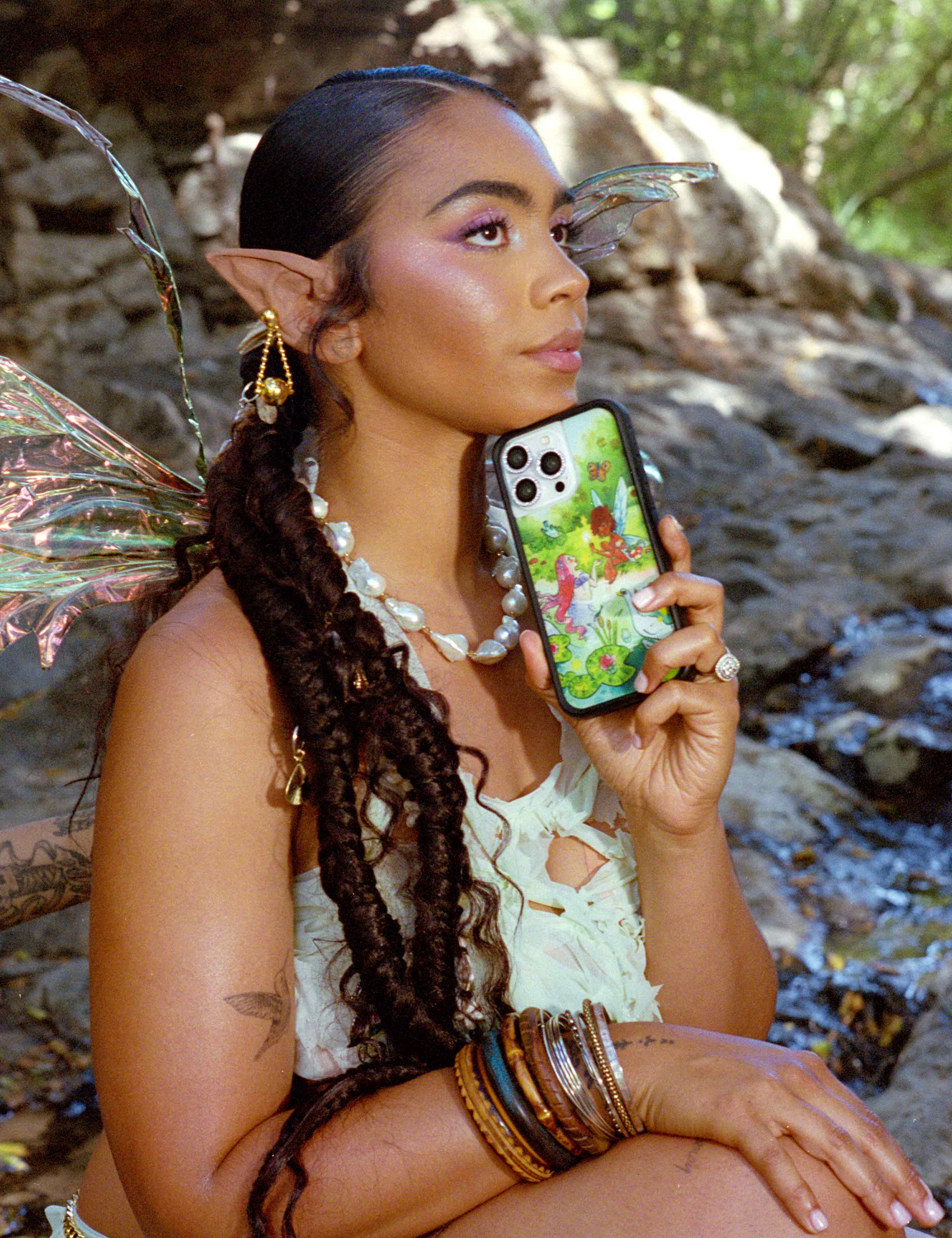 Wildflower Taylor Giavasis Fairies and Mermaids iPhone Case Lifestyle Image 02