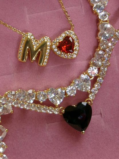 HEART TO HEART TENNIS NECKLACE