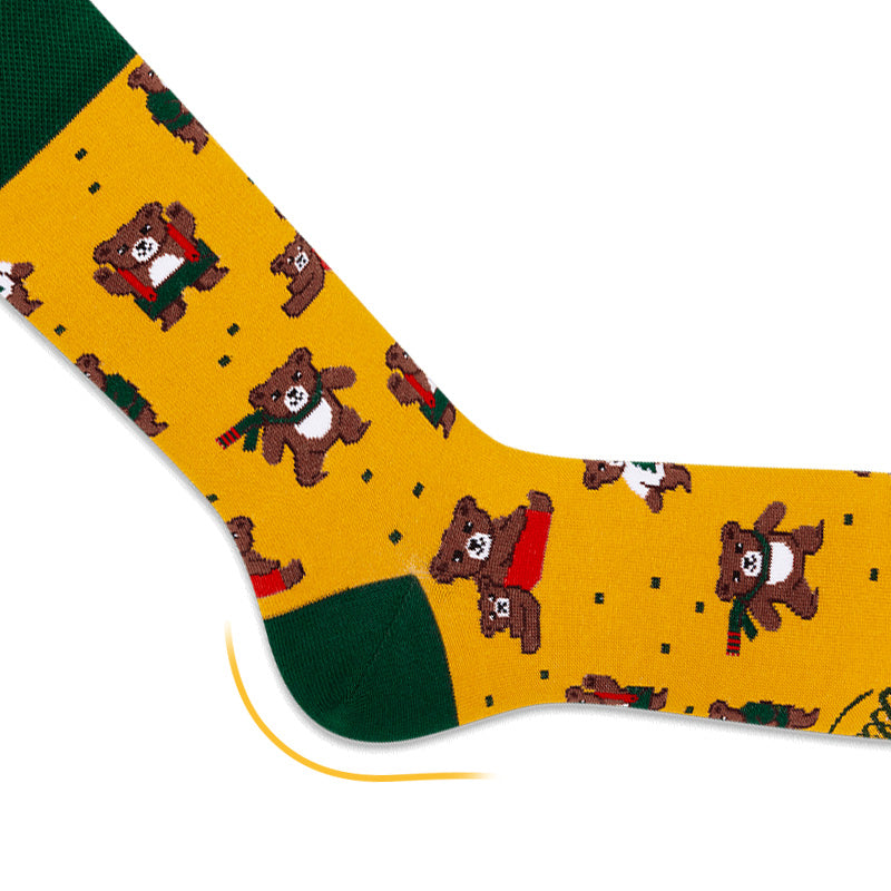 Autumn Teddy Bear Socks