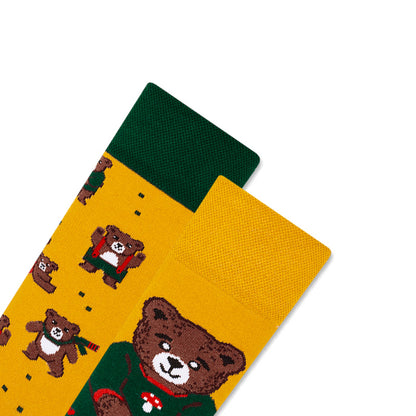 Autumn Teddy Bear Socks