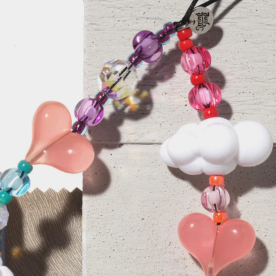 Rainbow Kawaii in the Sky Wristlet Phone Strap