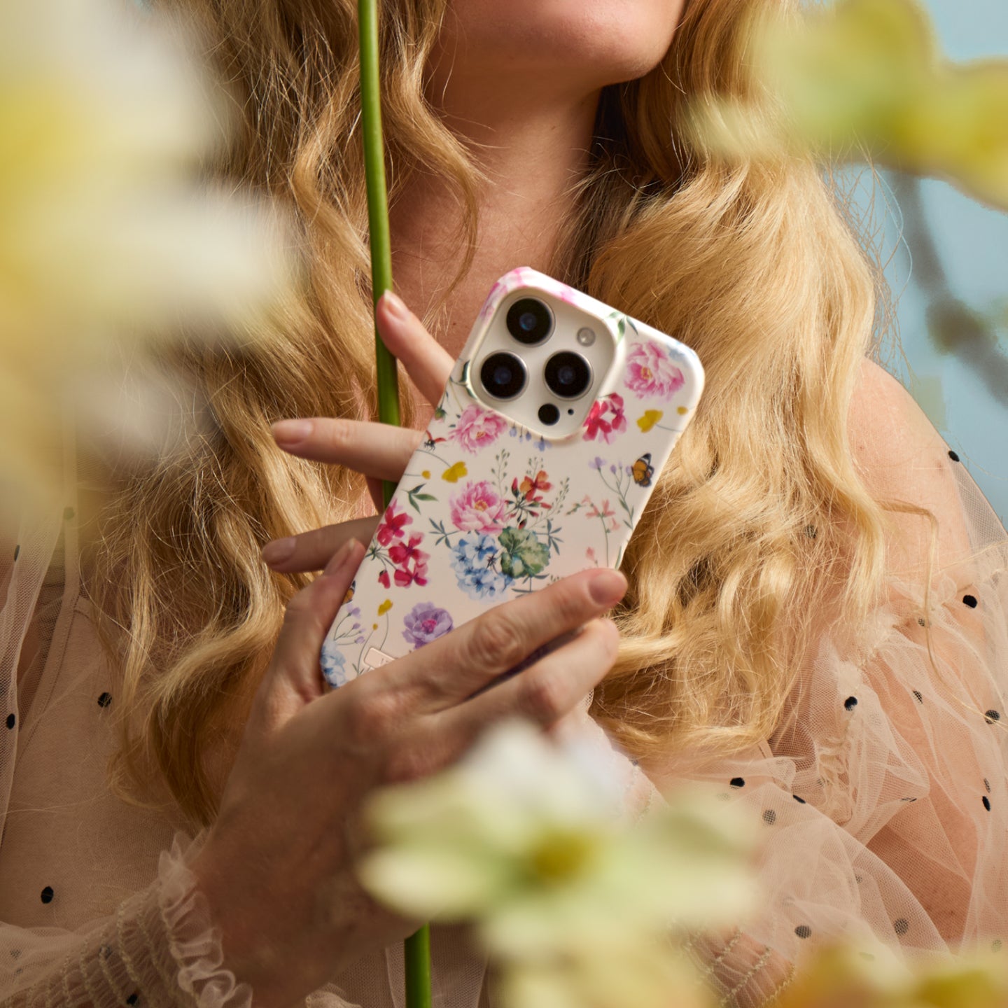 Printed Forever Flower MagSafe Case