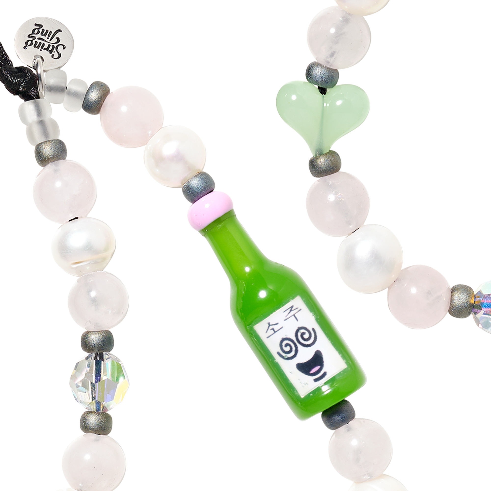 Soju Pop Pearl Wristlet Phone Strap