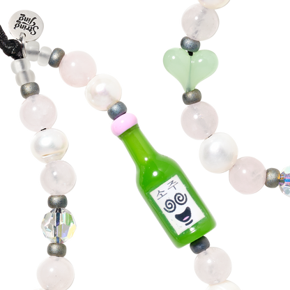 Soju Pop Pearl Wristlet Phone Strap