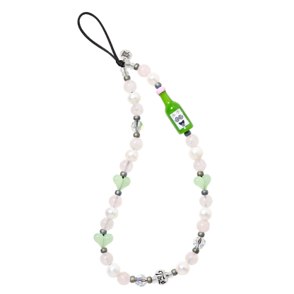 Soju Pop Pearl Wristlet Phone Strap