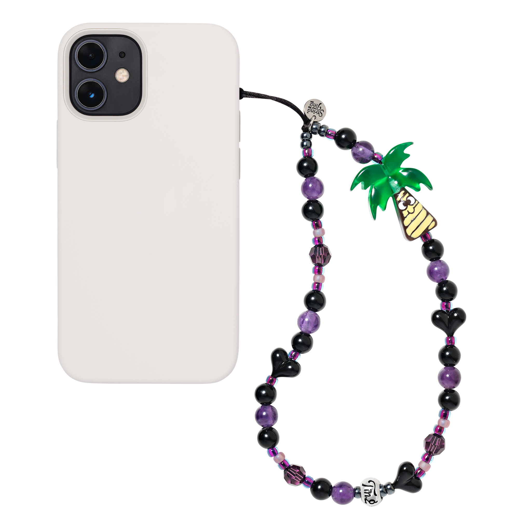 Sunset Palm Wristlet Phone Strap