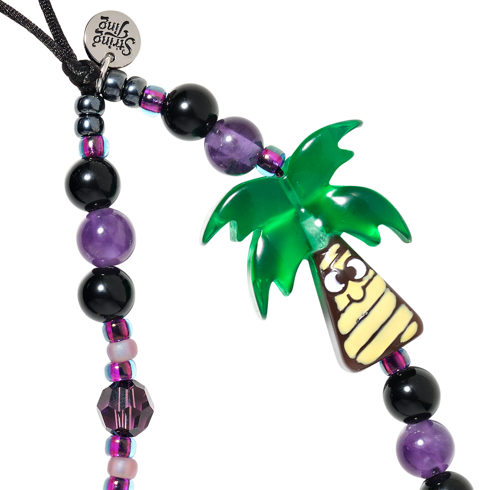 Sunset Palm Wristlet Phone Strap