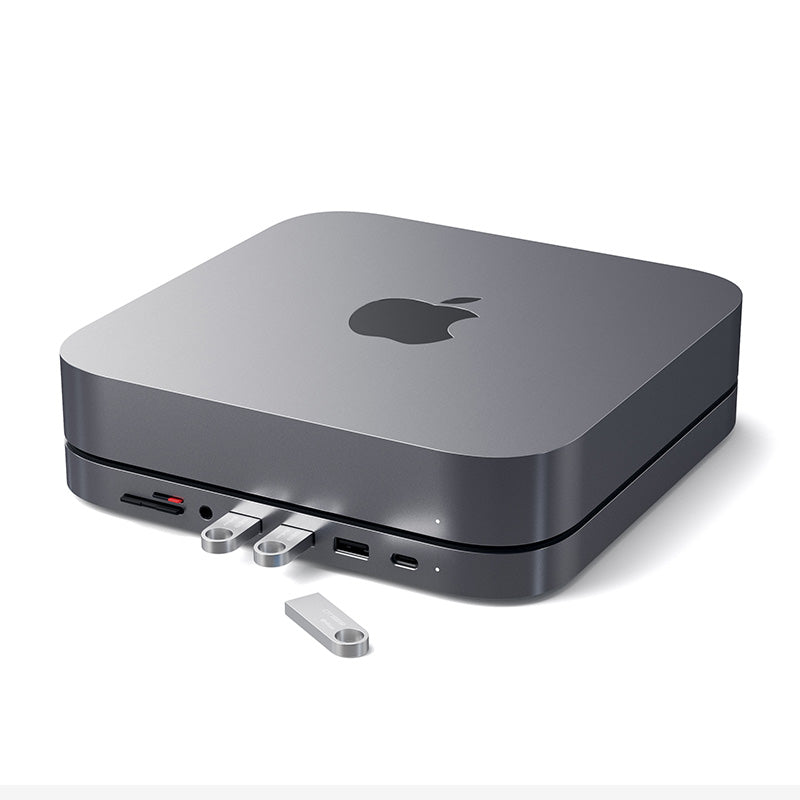 Type-C Aluminum Stand & Hub for Mac Mini