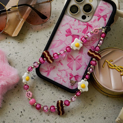 Wakey Wakey Eggs and Bakey Wristlet Phone Strap