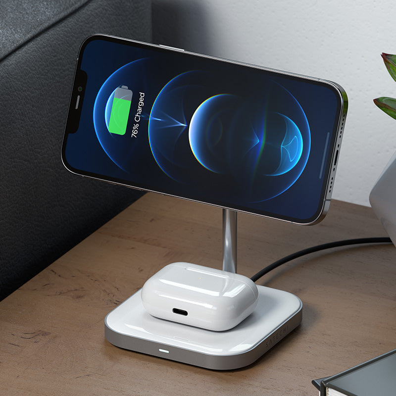 Aluminum 2-in-1 Magnetic Wireless Charging Stand