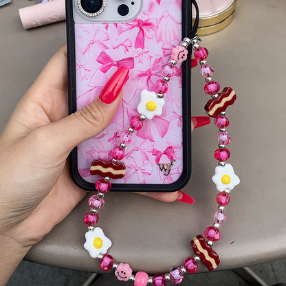 Wakey Wakey Eggs and Bakey Wristlet Phone Strap