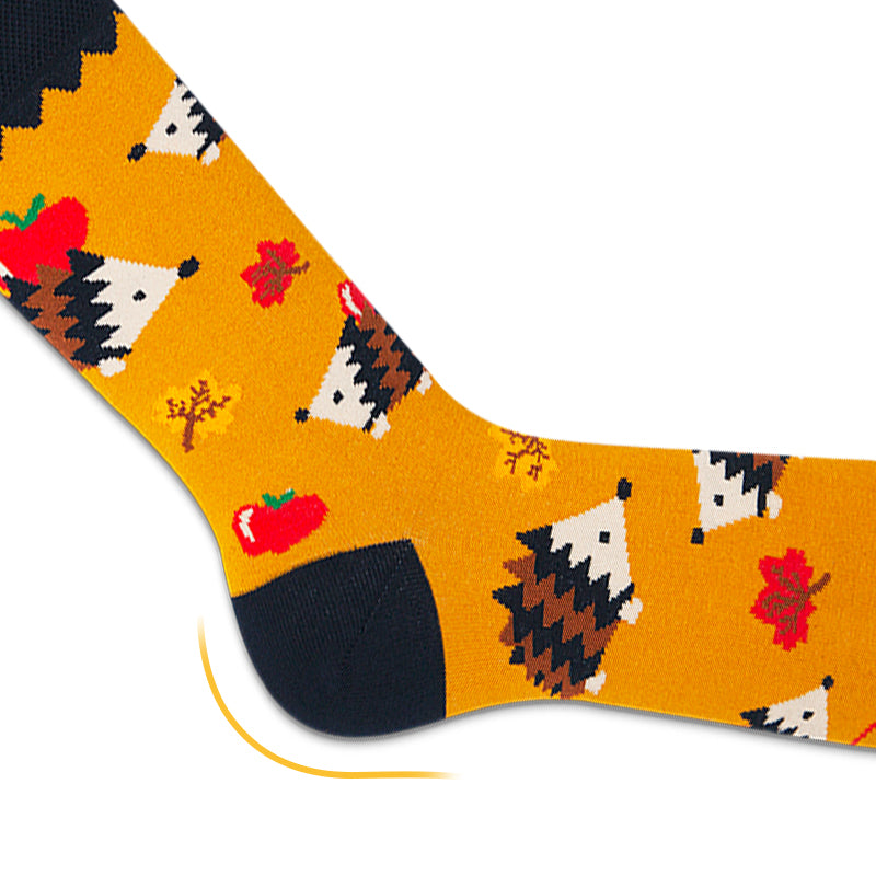 Apple Hedgehog Socks