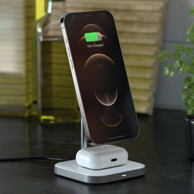 Aluminum 2-in-1 Magnetic Wireless Charging Stand