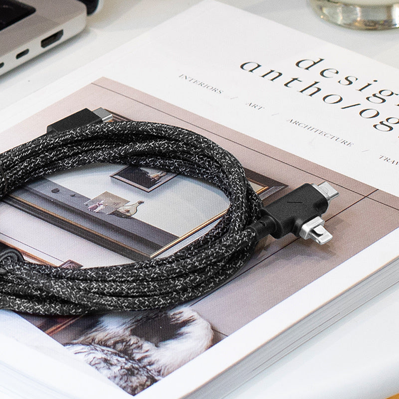 Belt Cable Duo Pro 240W (USB-C to USB-C & Lightning)