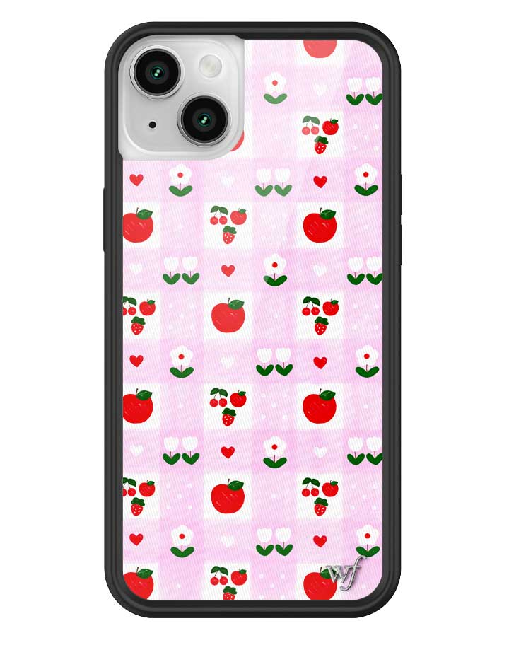 Wildflower iPhone case 14 Plus An Apple A Day Fruit Flowers